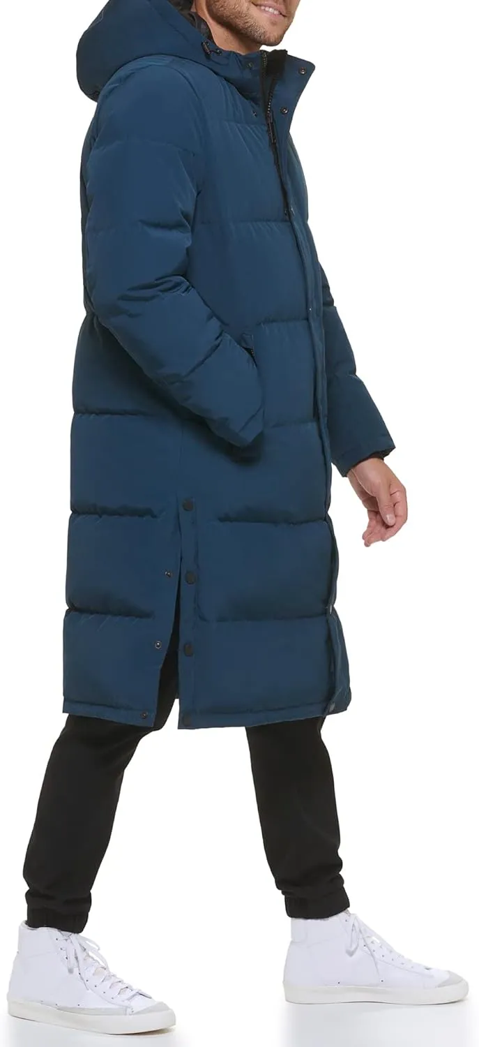 DKNY Arctic Cloth Hooded Extra Long Parka Jacket