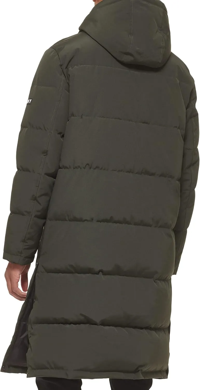 DKNY Arctic Cloth Hooded Extra Long Parka Jacket