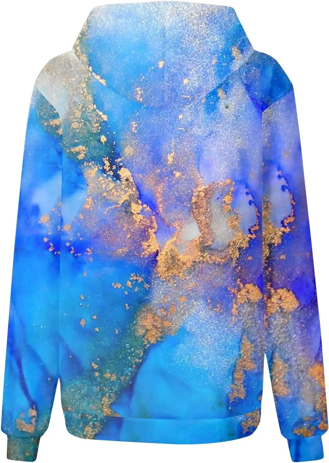 GOFULY Women Sweatshirt Fall Marble Print Hoodies Lightweight Winter Sweatshirt Long Sleeve Drawstring Pullover With Pocket