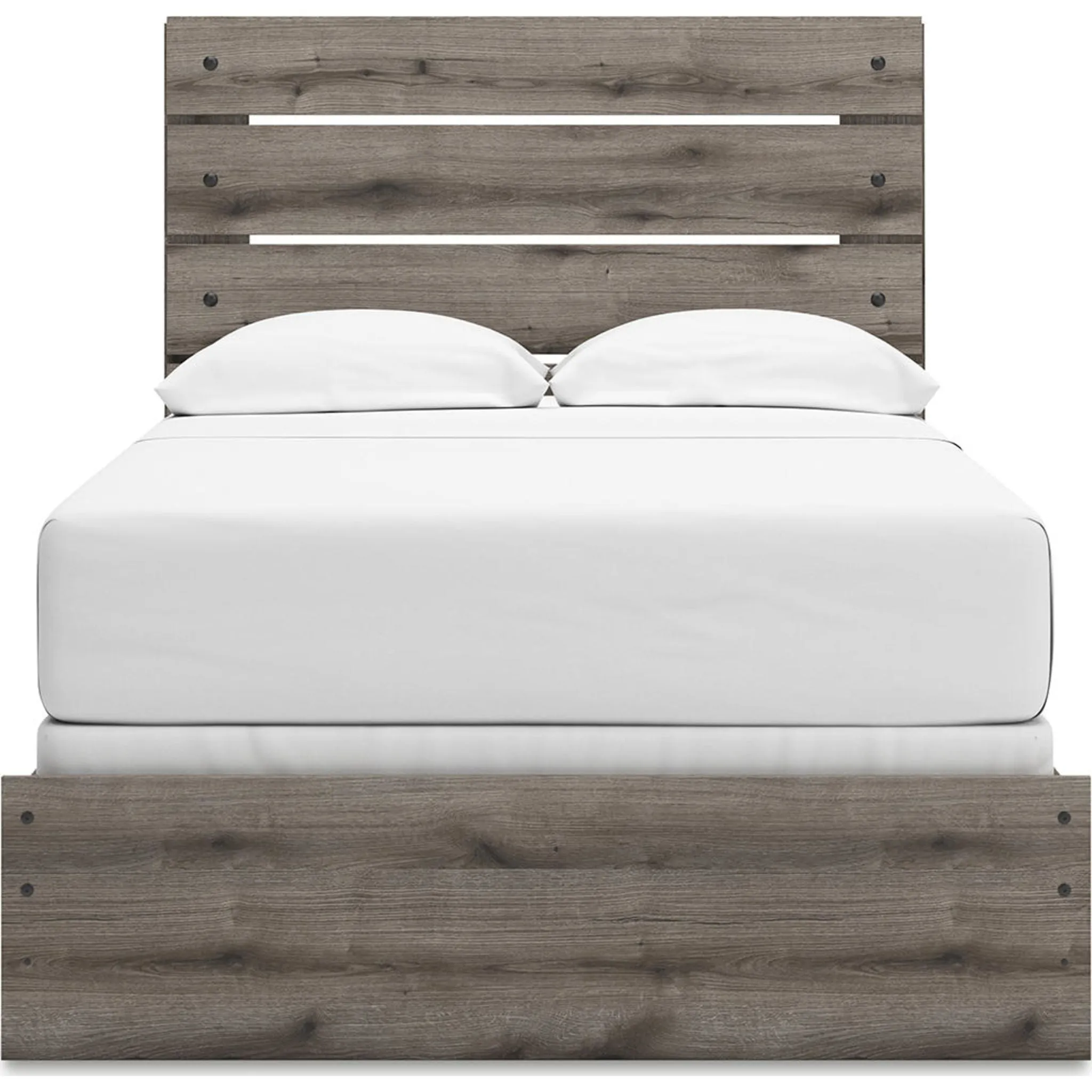 Graystorm Full Panel Bed - Brown Gray