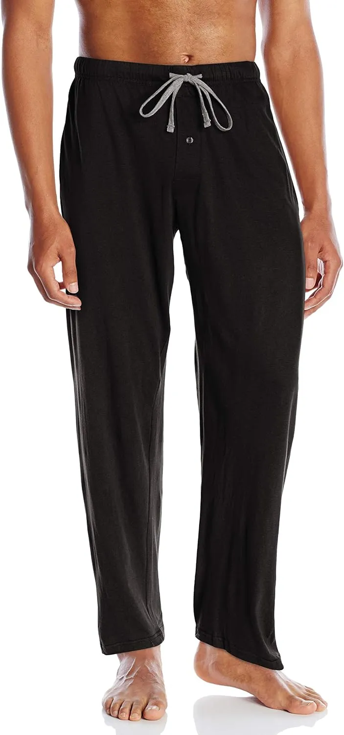 Hanes Men's Solid Knit Sleep Pant with Pockets and Drawstring
