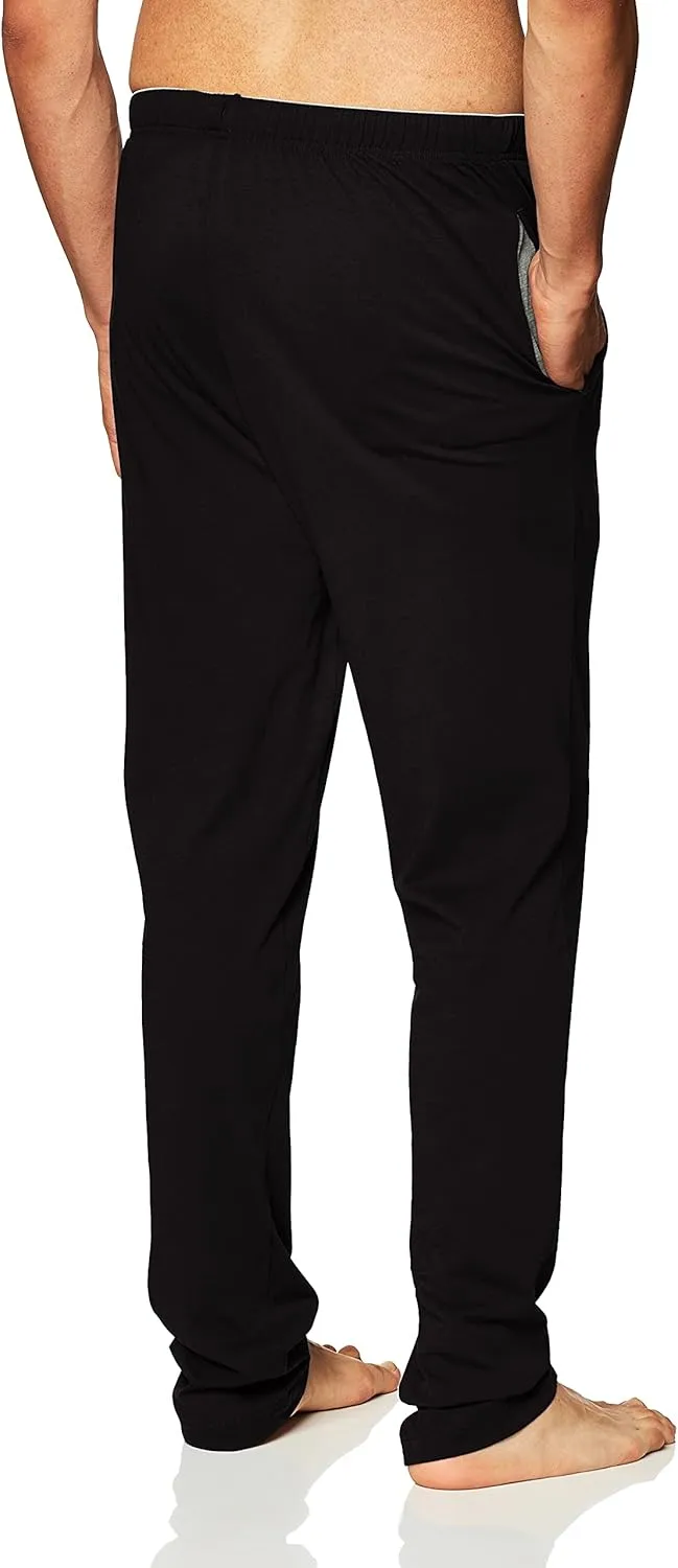Hanes Men's Solid Knit Sleep Pant with Pockets and Drawstring