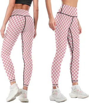 High Waisted Yoga Pants for Women Tummy Control 4 Way Stretch Running Workout Leggings Athletic Yoga Pants