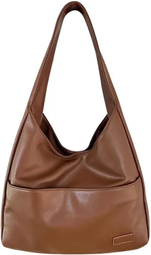 Hobo Bag Women's Fashion Vegetarian Leather Handbag Wallet Casual Trend Large Soft Shoulder Bag