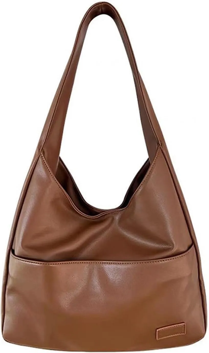 Hobo Bag Women's Fashion Vegetarian Leather Handbag Wallet Casual Trend Large Soft Shoulder Bag