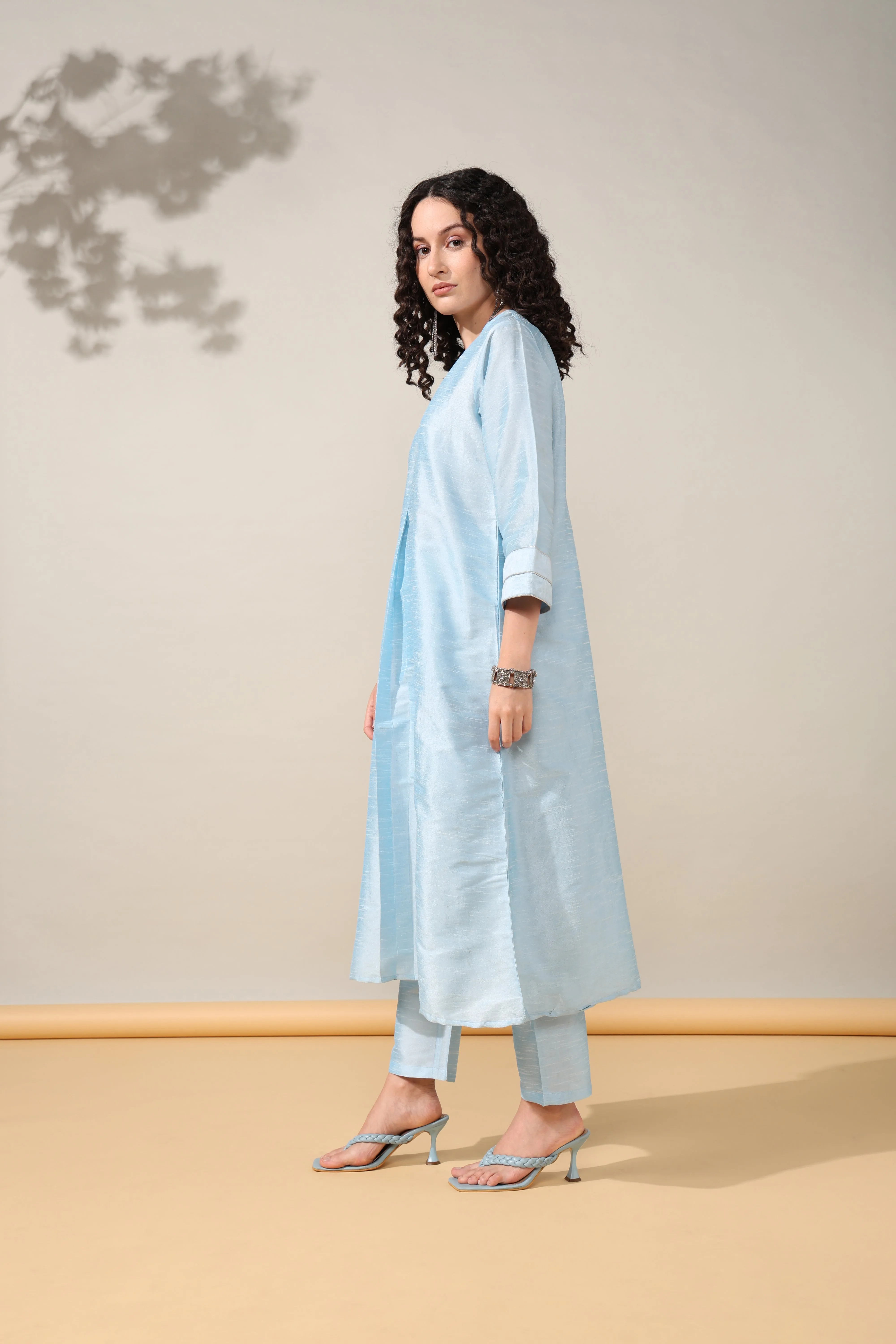 HOK ENSEMBLE - Sky Dupion silk Suit set