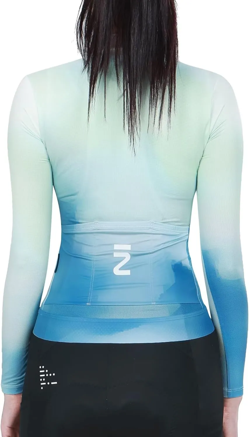 INBIKE Cycling Jersey Women Long Sleeve, Breathable Quick Dry Bike Shirt with 3 Rear Pockets, Reflective Biking Tops