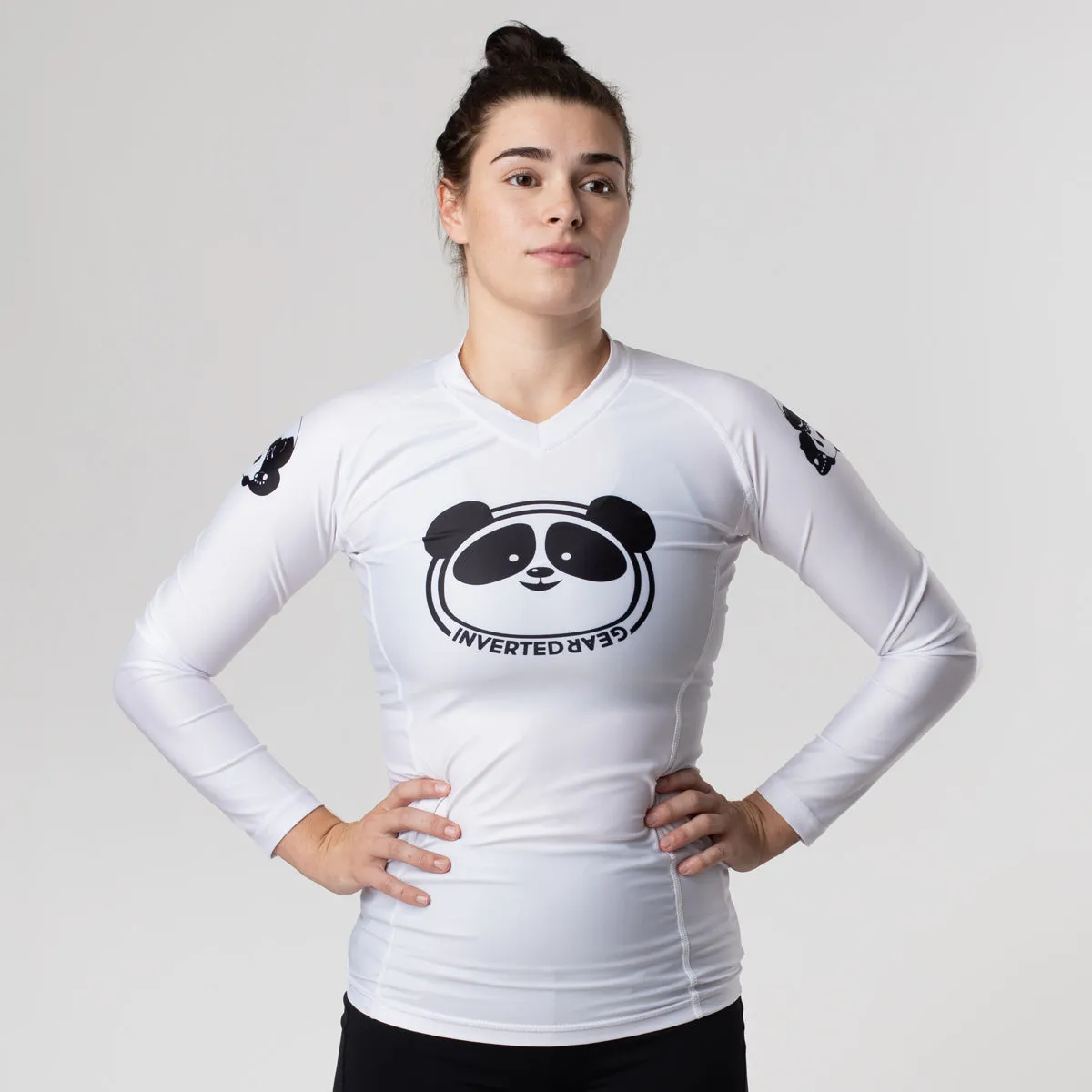 Inverted Gear "Lucky Panda" Ranked Women's Long Sleeve Rash Guard