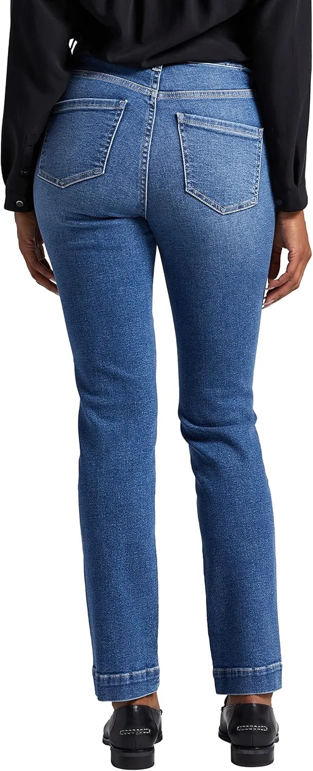 JAG Women's Valentina High Rise Straight Leg Pull-on Jeans-Legacy