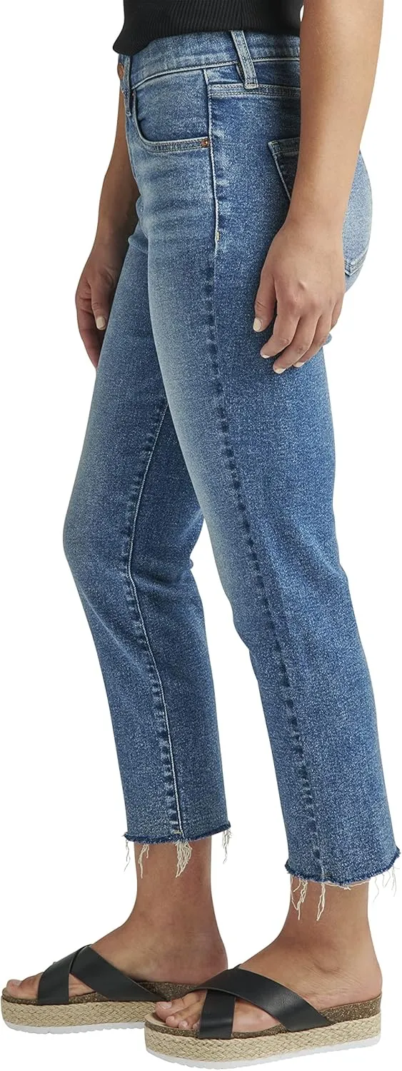 JAG Women's Valentina High Rise Straight Leg Pull-on Jeans-Legacy