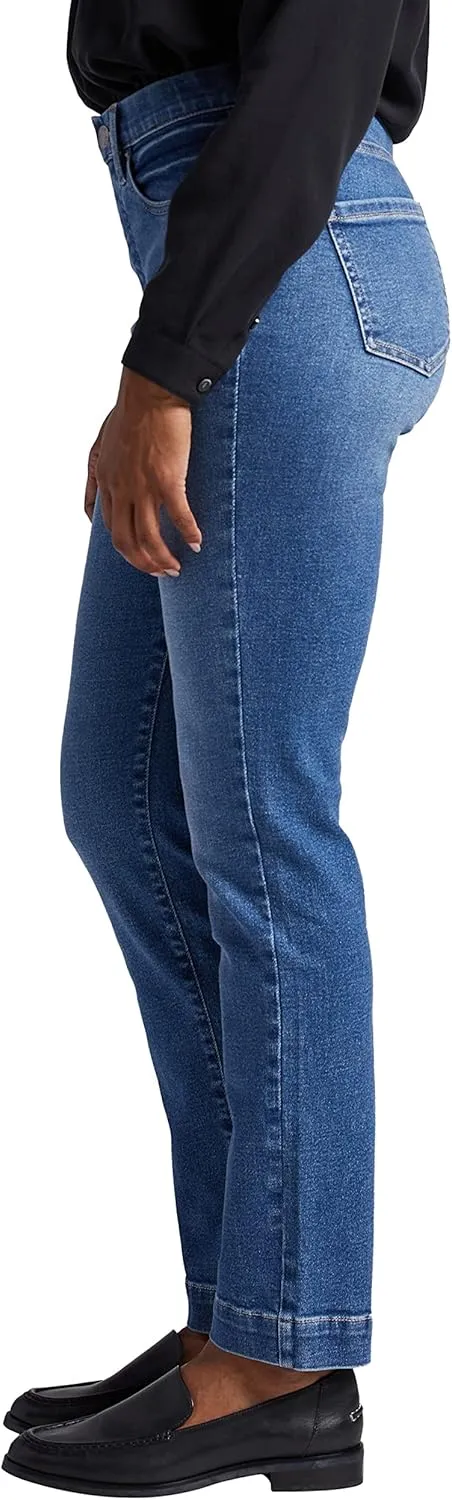 JAG Women's Valentina High Rise Straight Leg Pull-on Jeans-Legacy