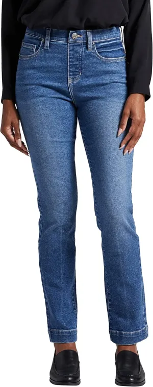 JAG Women's Valentina High Rise Straight Leg Pull-on Jeans-Legacy