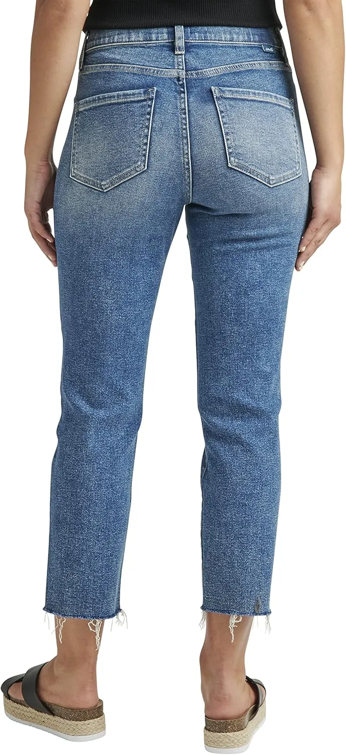 JAG Women's Valentina High Rise Straight Leg Pull-on Jeans-Legacy