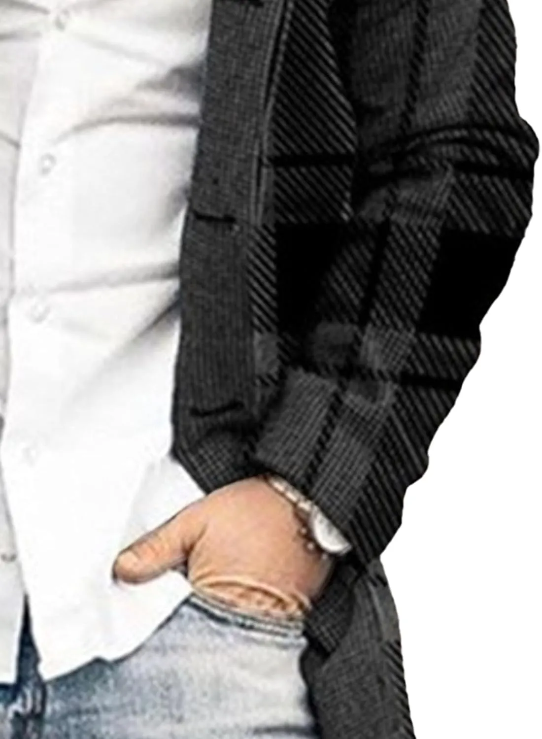 JEShifangjiusu Mens Slim Fit Trench Coat Single Breasted Cardigan Outerwear Windproof Stay Warm Jacket
