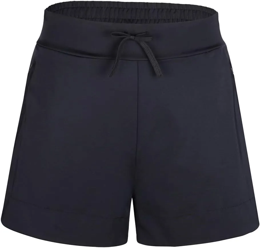 JINXUEER Plus Size Solid Board Shorts Tankini Bikini Swimwear Bottom Mid Waisted Swimsuit with Briefs and Pocket for Women