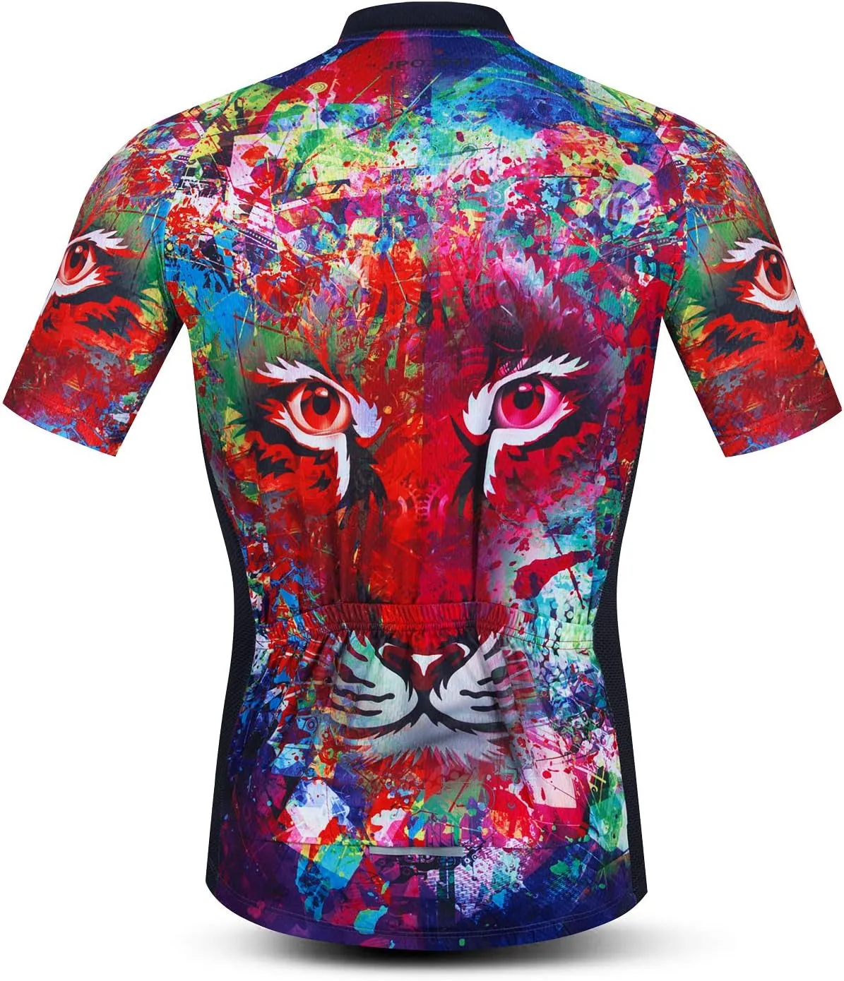 JPOJPO Men's Cycling Jersey Short Sleeved Mountain Bicycle Jerseys Breathable T- Shirt Tops S-3XL