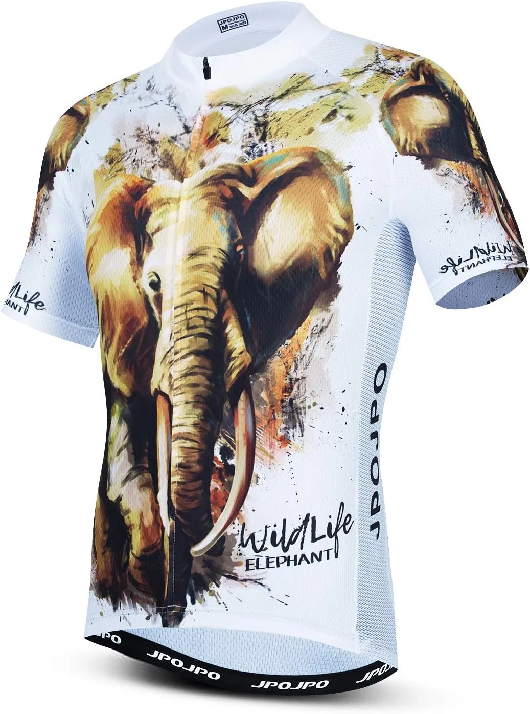 JPOJPO Men's Cycling Jersey Short Sleeved Mountain Bicycle Jerseys Breathable T- Shirt Tops S-3XL