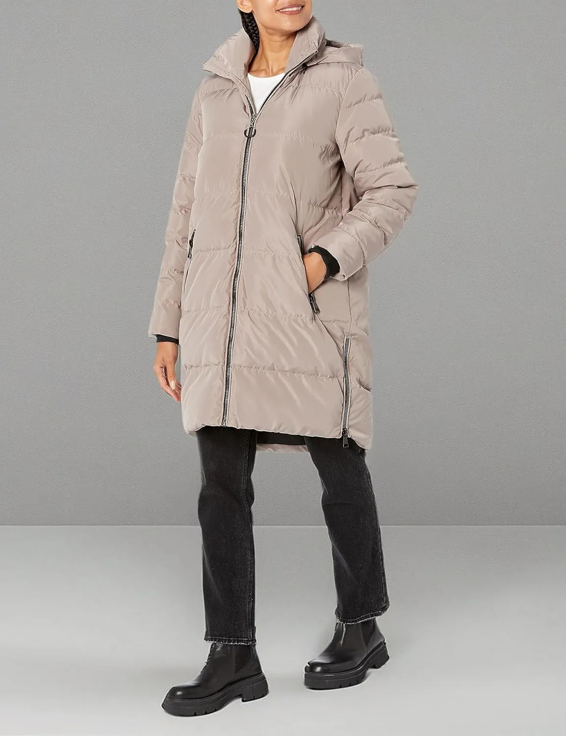 Karl Lagerfeld Paris Women's Full Length Puffer Jacket