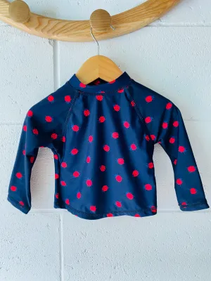 Ladybug Rash Guard, 0-3 months