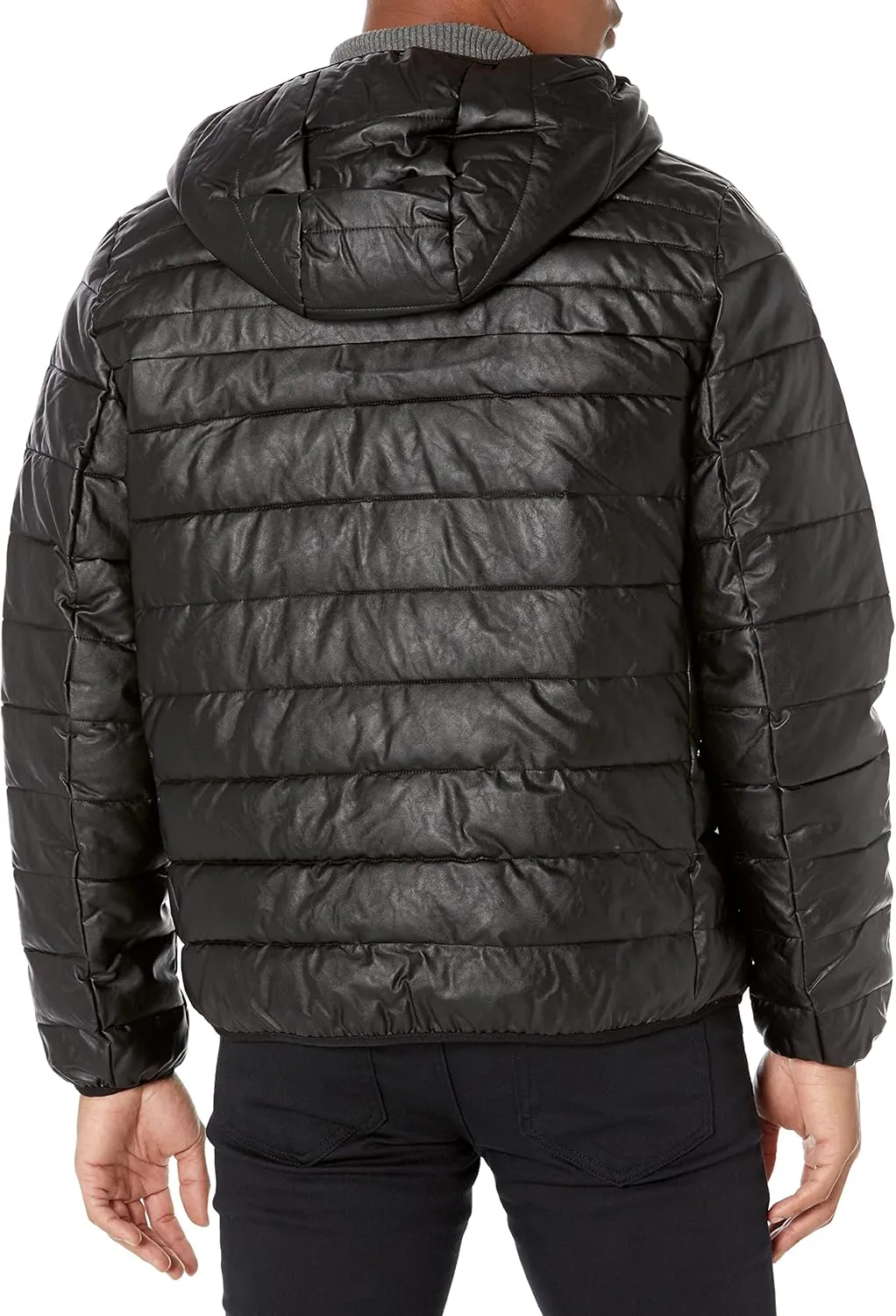Levi's mens Water Resistant Performance Stretch Hooded Puffer Jacket