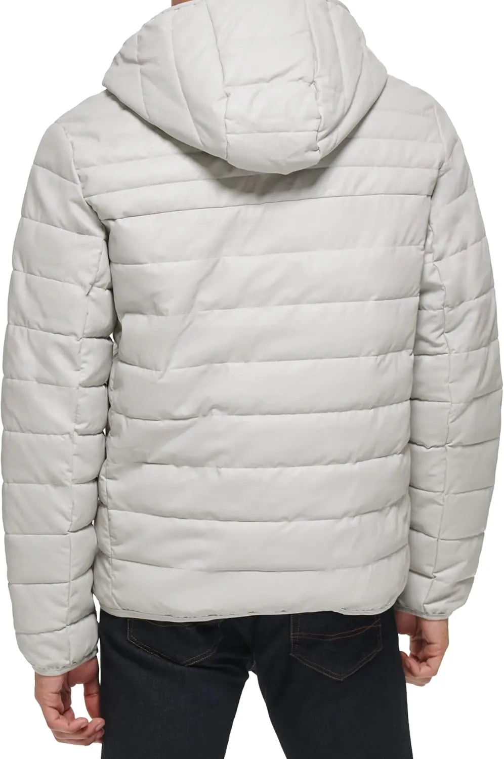 Levi's mens Water Resistant Performance Stretch Hooded Puffer Jacket