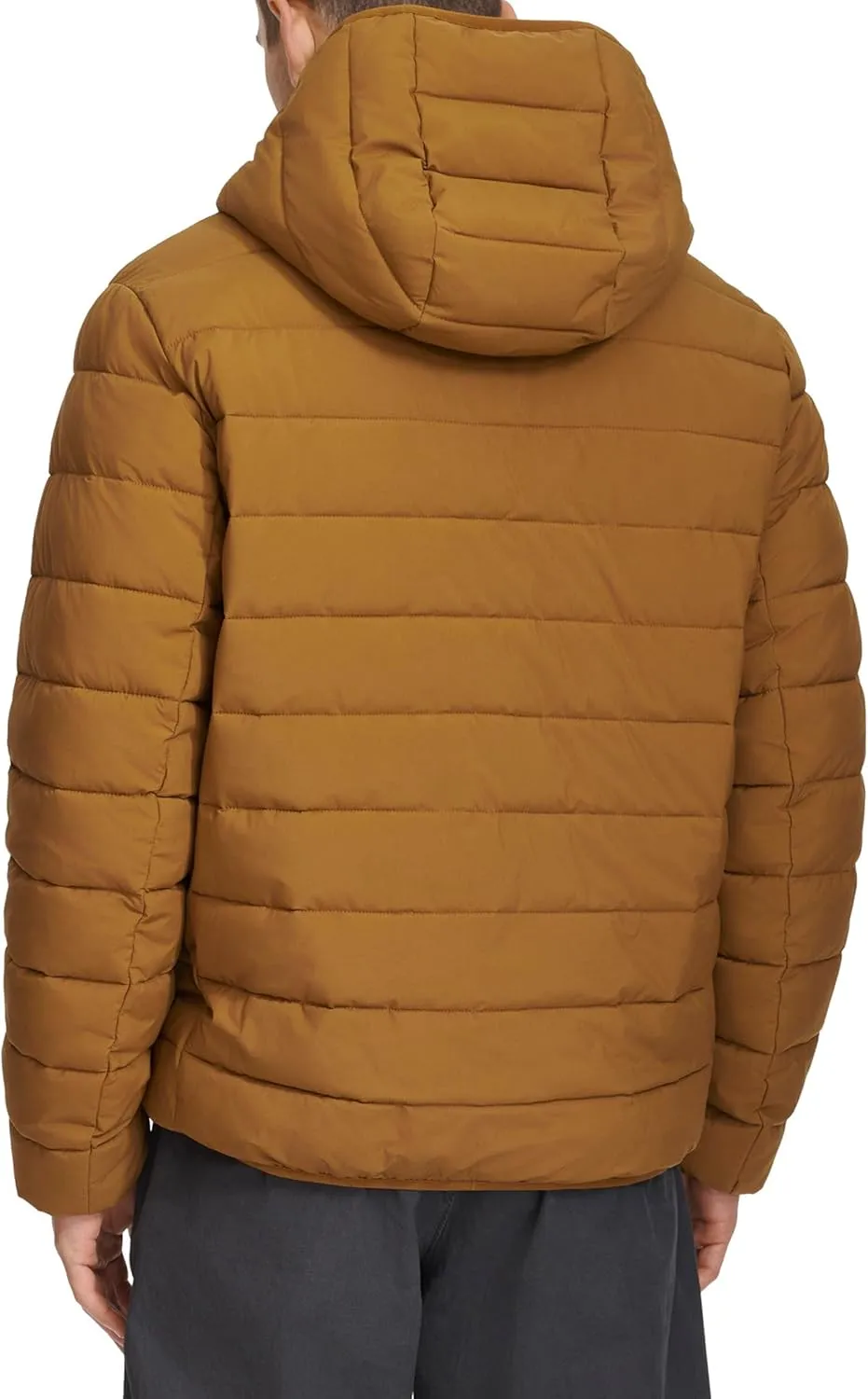 Levi's mens Water Resistant Performance Stretch Hooded Puffer Jacket