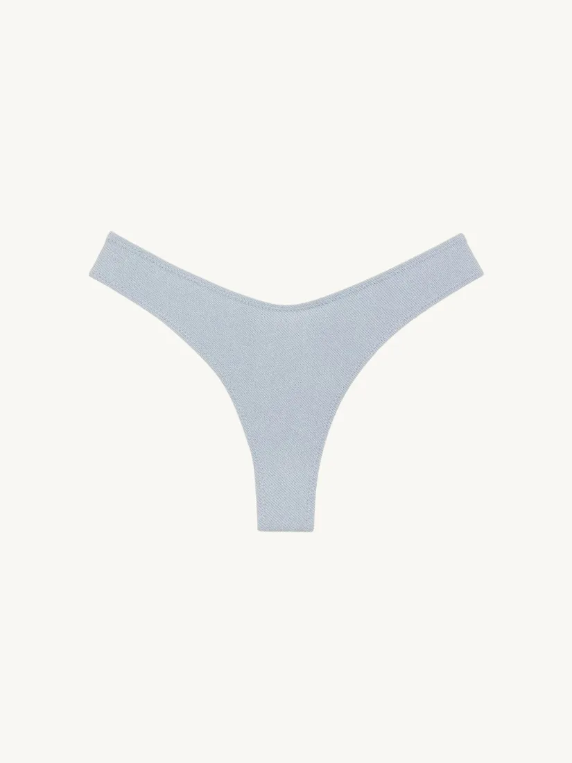 Light Denim Lulu (Zig-Zag Stitch) Bikini Bottom
