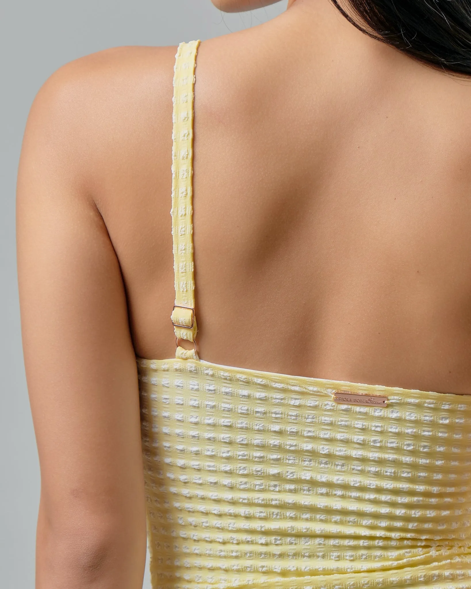 Lisa One Piece in Citrine Gingham