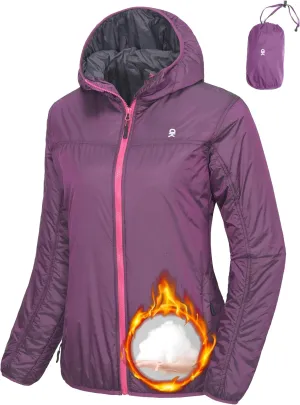Little Donkey Andy Women's Packable Lightweight Running Jacket Water Resistant Hooded Windbreaker for Hiking Cycling Camping