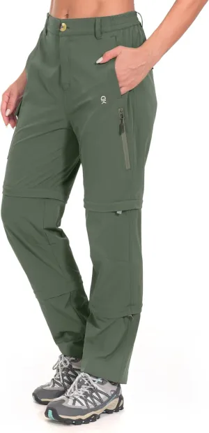 Little Donkey Andy Women's Stretch Convertible Pants, Zip Off Quick Dry Hiking Pants