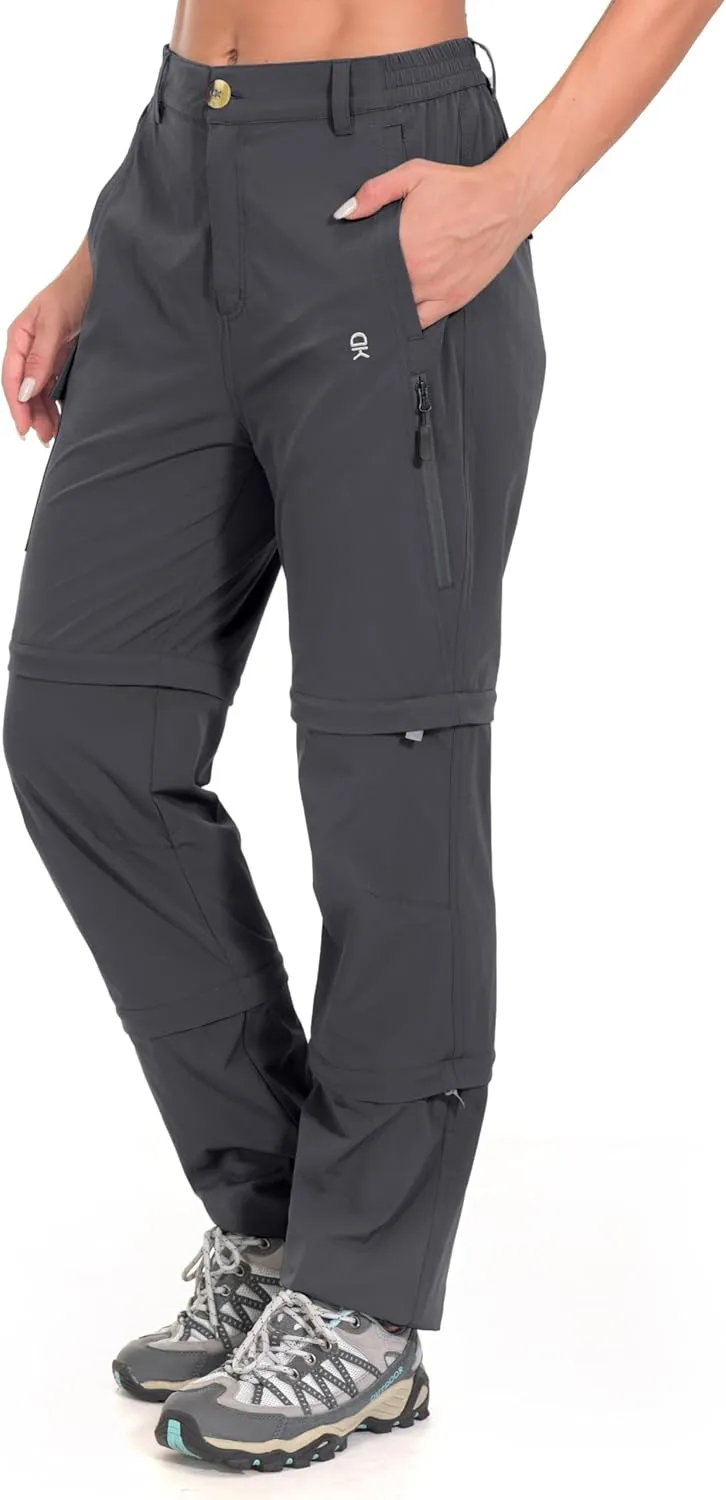 Little Donkey Andy Women's Stretch Convertible Pants, Zip Off Quick Dry Hiking Pants