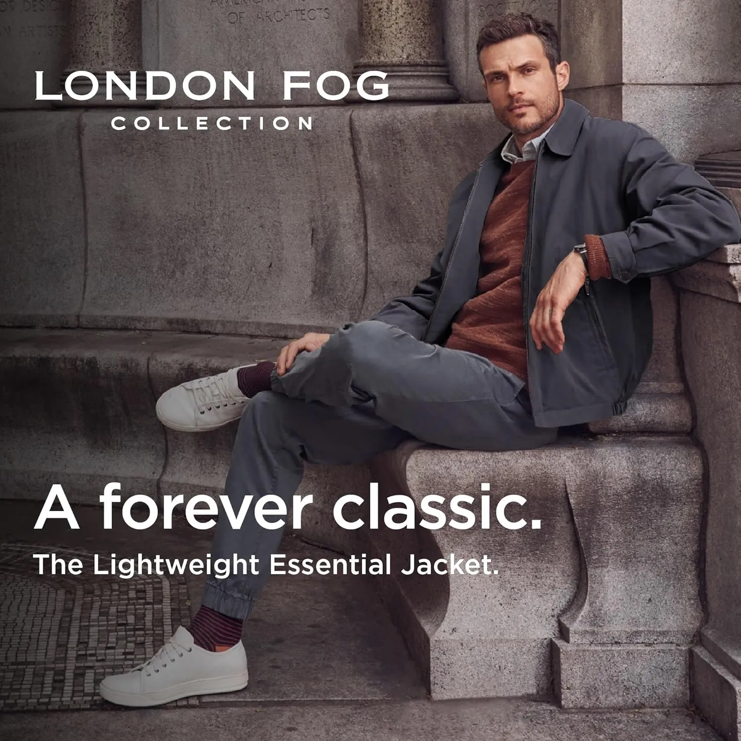 LONDON FOG Men's Auburn Zip-Front Golf Jacket (Regular & Big-Tall Sizes)