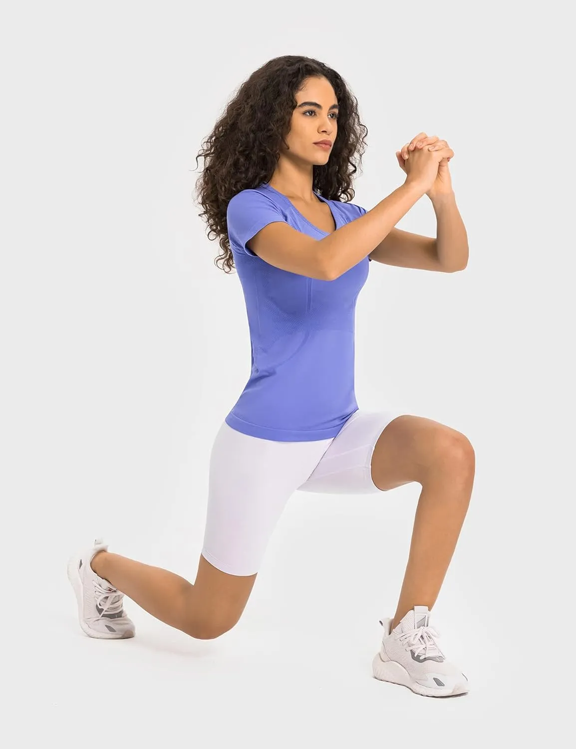 LUYAA Women's Workout Tops Long Sleeve Shirts Yoga Sports Breathable Gym Athletic Top Slim Fit