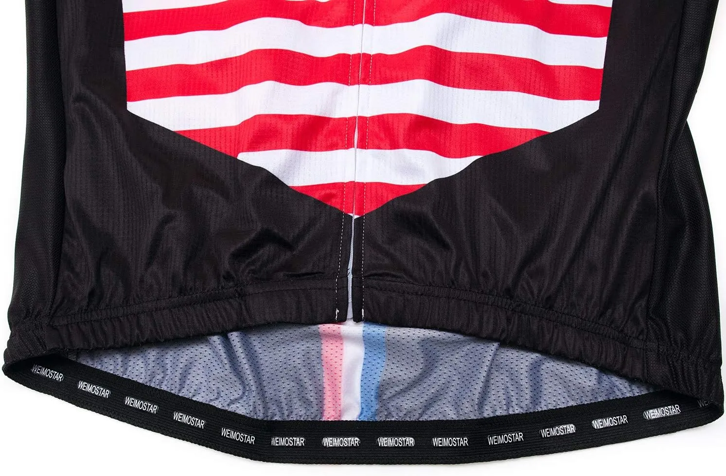 Men Cycling Jersey USA Bike Short Sleeve 3-Pockets Breathable Quick-Dry Shirt Tops S-3XL