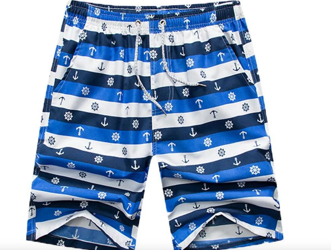 Mens Board Shorts  Nautical Print