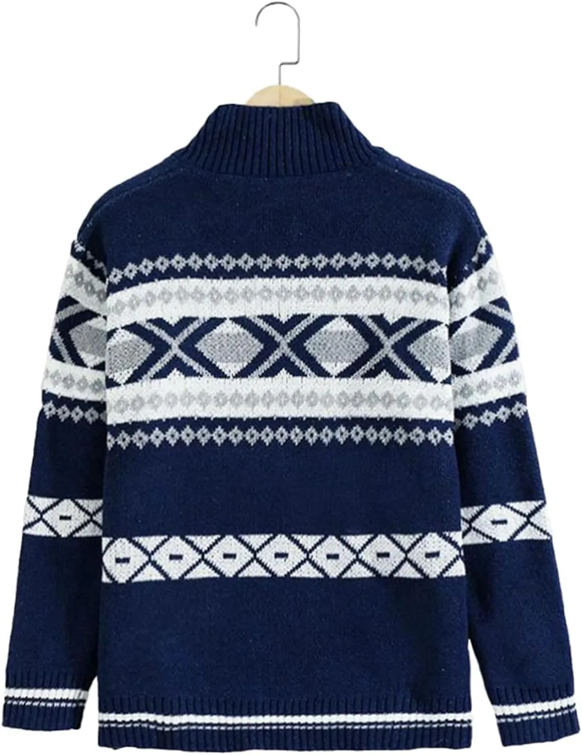 Men's Long Sleeve Casual Comfort Fit Cardigan Sweater Shawl Collar Soft Fabric