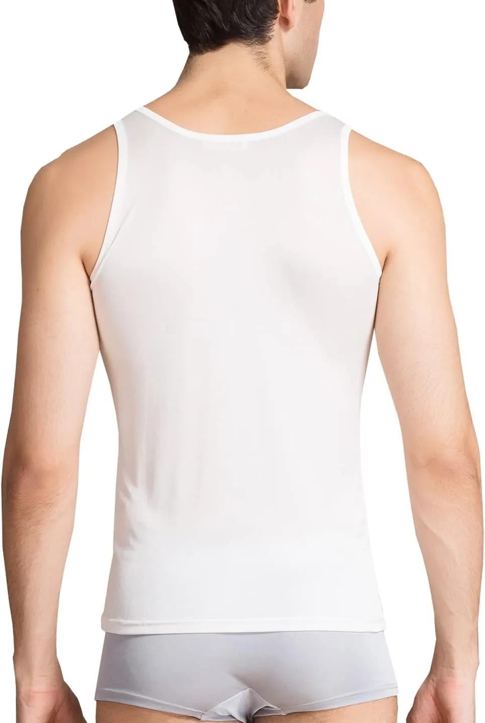METWAY Men's Silk Tank Tops Sleeveless Pure Silk Undershirt Super Absorbent and Breathable Classic A Shirts
