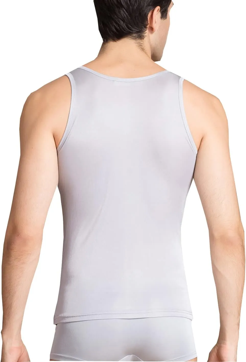 METWAY Men's Silk Tank Tops Sleeveless Pure Silk Undershirt Super Absorbent and Breathable Classic A Shirts