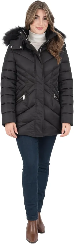 Nine West Women's Faux Down Coat