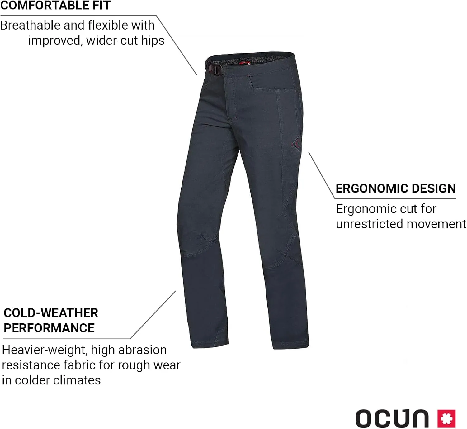 Ocun Men's Honk Pants I Rock Climbing Pants