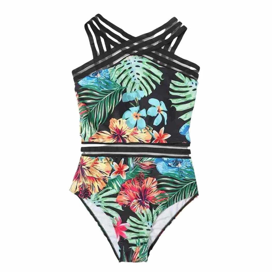 One Piece Swimsuit Bust Support Tummy Control