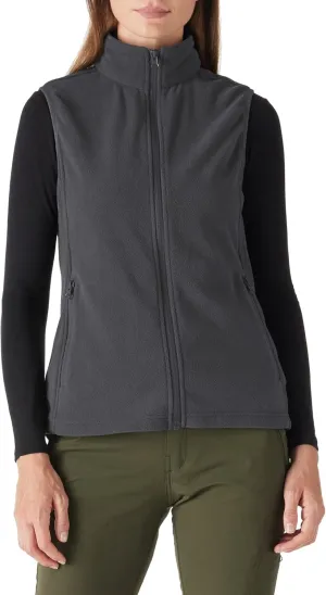 Outdoor Ventures Women's Fleece Vest, Zip Up Lightweight Soft Running Vest Outerwear Sleeveless with Pockets