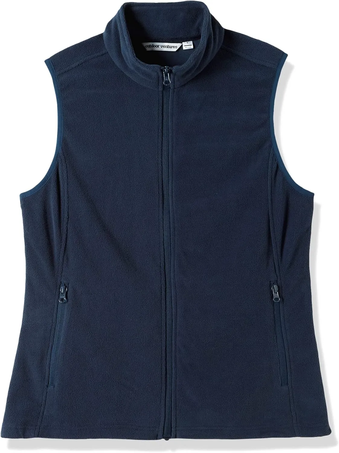 Outdoor Ventures Women's Fleece Vest, Zip Up Lightweight Soft Running Vest Outerwear Sleeveless with Pockets