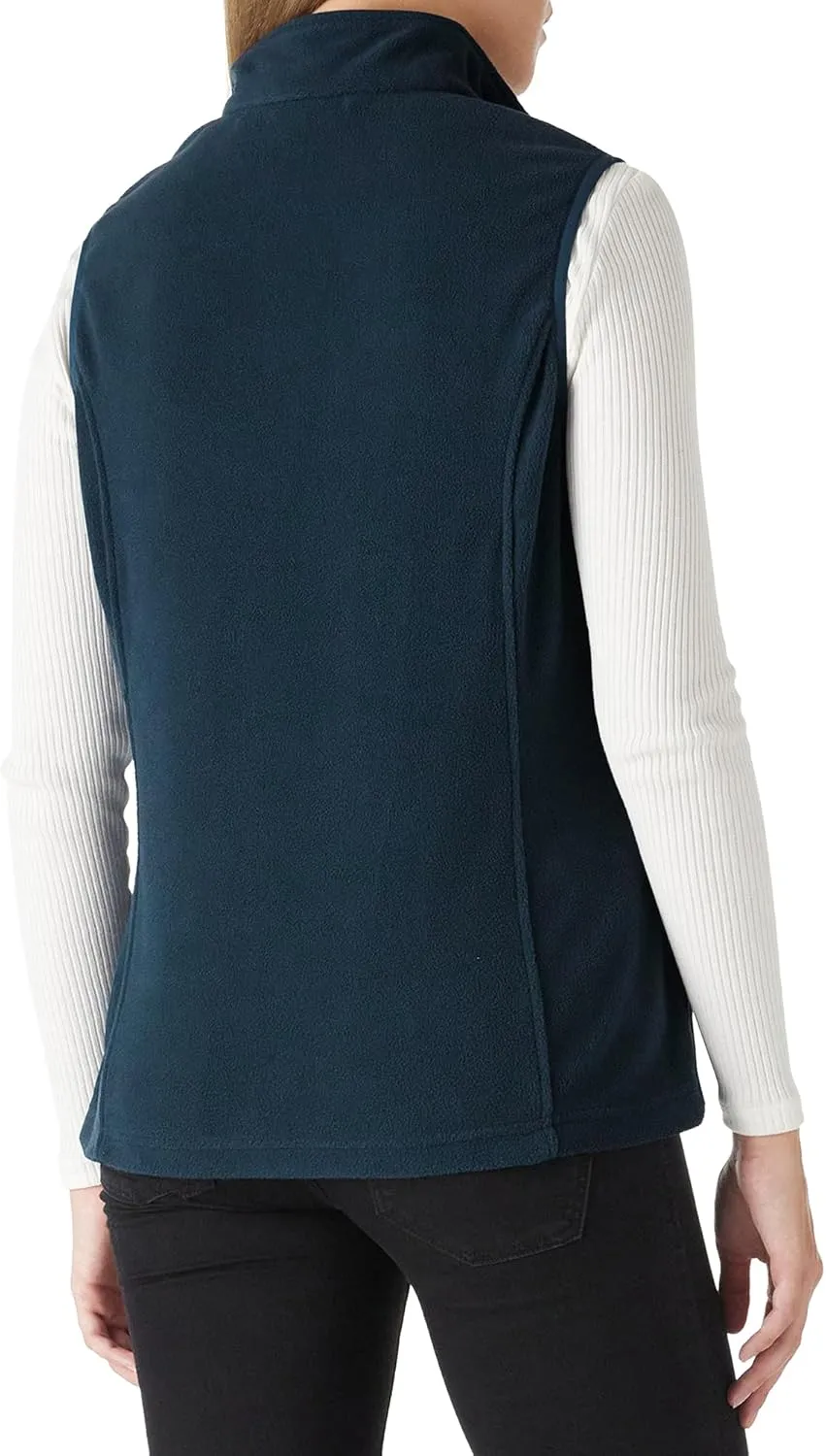 Outdoor Ventures Women's Fleece Vest, Zip Up Lightweight Soft Running Vest Outerwear Sleeveless with Pockets