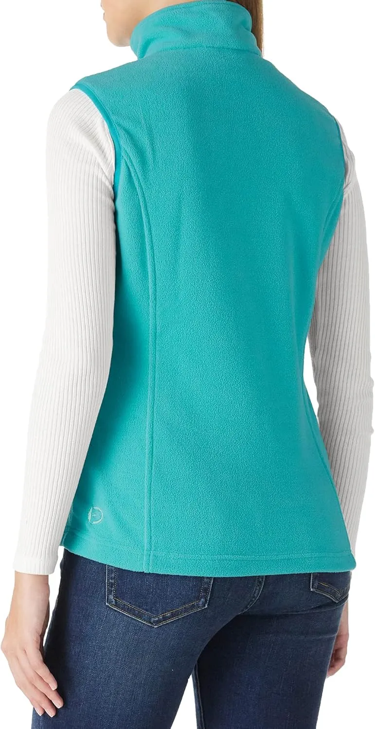 Outdoor Ventures Women's Fleece Vest, Zip Up Lightweight Soft Running Vest Outerwear Sleeveless with Pockets