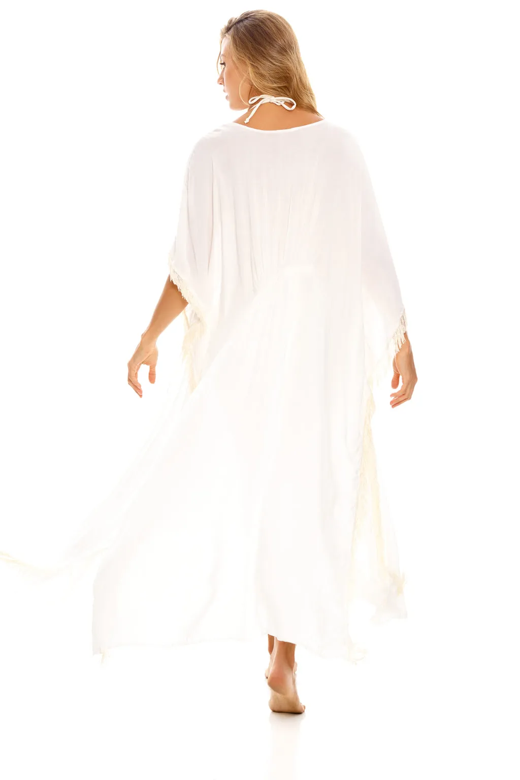 Palette Kimono Ivory Cover Up