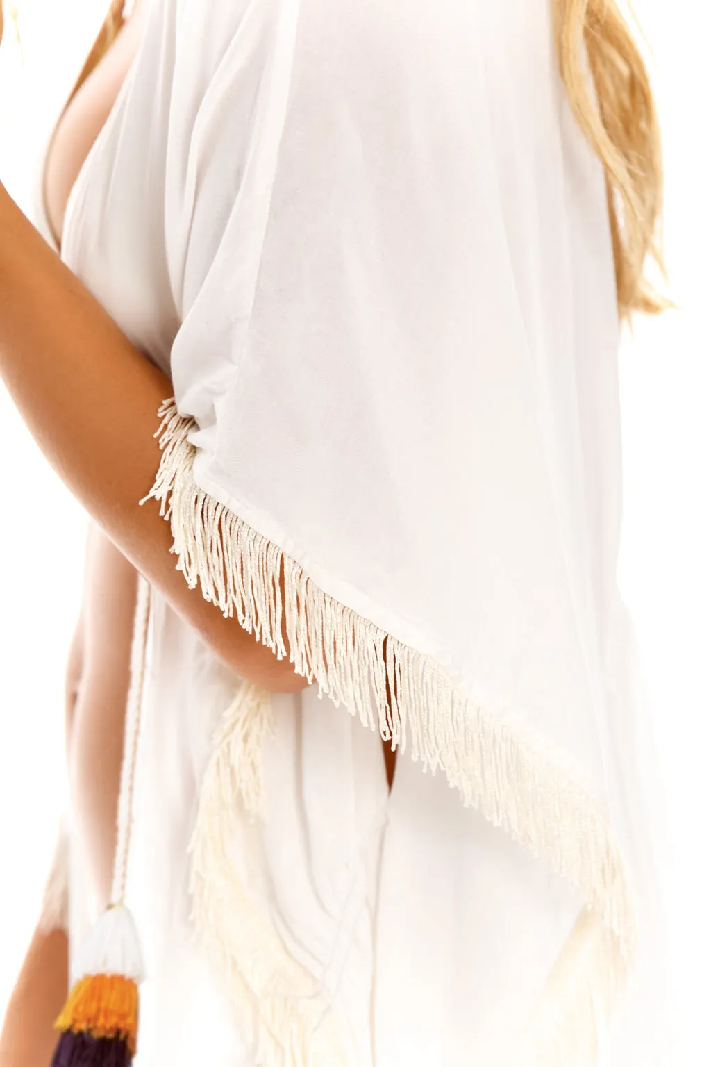 Palette Kimono Ivory Cover Up