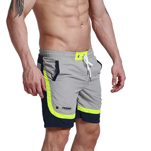 Patchwork Color Accented Quick Dry Shorts