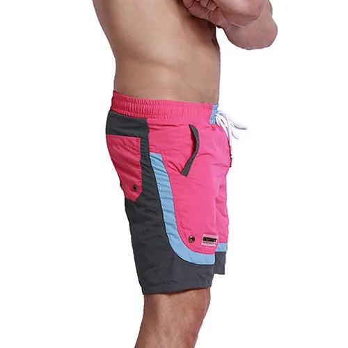 Patchwork Color Accented Quick Dry Shorts