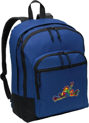 Peace Frog Backpack CLASSIC Style MEDIUM SIZE With Laptop Sleeve